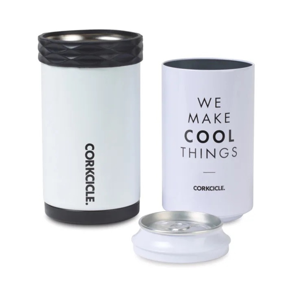 NEW CORKCICLE. 12oz Stash Can Artican White Drink Beer Koozie